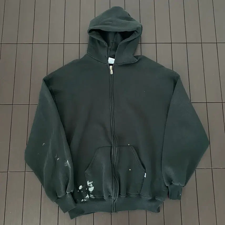 [BUNJANG] Russell Athletic 90s Vintage Black Hoodie Zip-Up XL / (XL) 90s 빈티지 러셀 후드집업 블랙