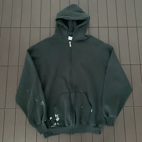[BUNJANG] Russell Athletic 90s Vintage Black Hoodie Zip-Up XL / (XL) 90s 빈티지 러셀 후드집업 블랙