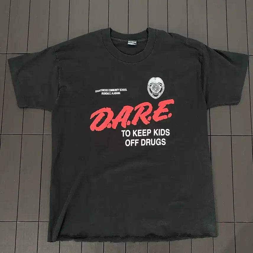 [BUNJANG] XL 90s Vintage DARE T-Shirt / (XL) 90s 빈티지 DARE 티셔츠