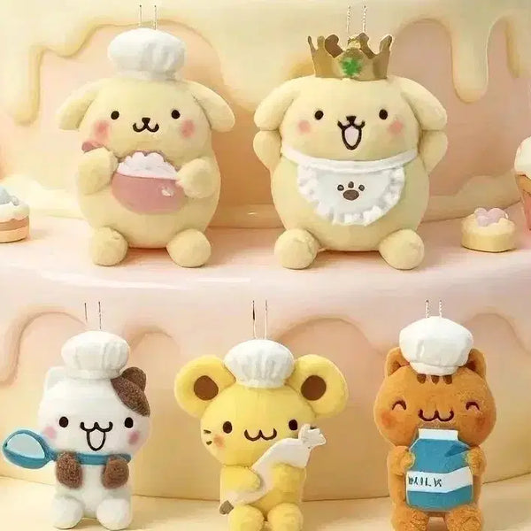 [BUNJANG] Sanrio Pompompurin 30th Anniversary Popup Mascot Set / 산리오 폼폼푸린 30주년 애니버서리 팝업 마스코트 5종