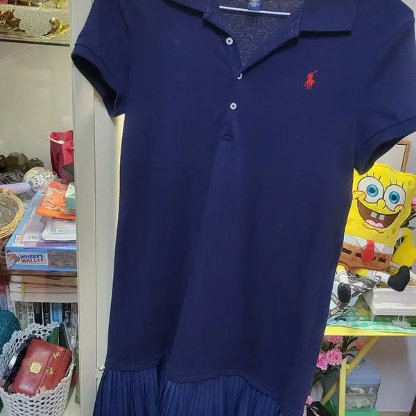 [BUNJANG] Polo Ralph Lauren Navy Shirt Dress / 폴로 랄프로렌 네이비 셔츠 원피스