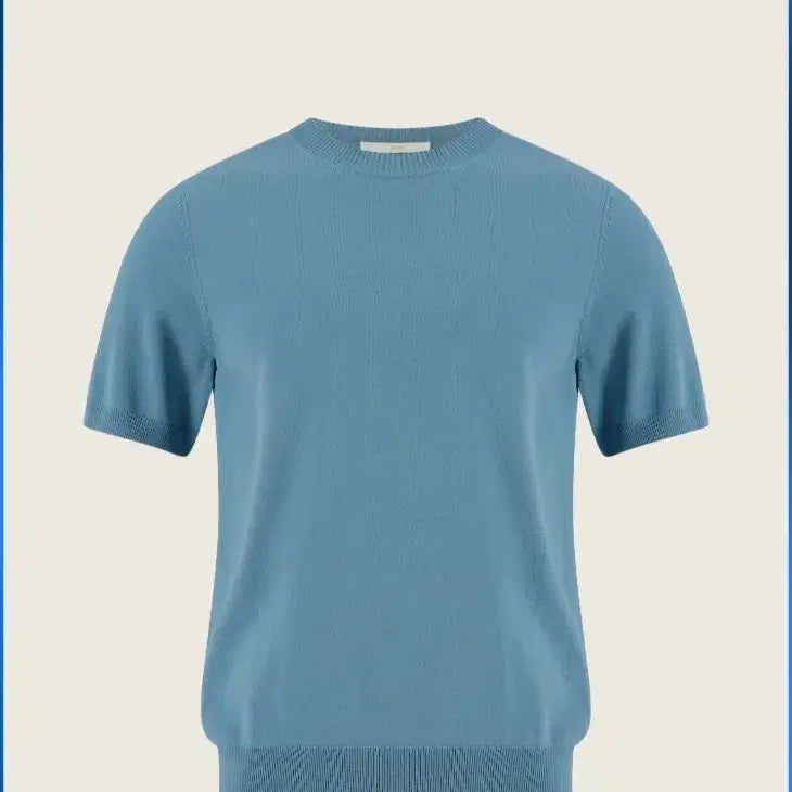 [BUNJANG] UMER Homme Crewneck Half Knit Sky Blue / 유메르 UMER 옴므 크루넥 하프 니트 (새상품)