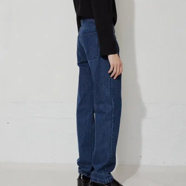 [BUNJANG] L'Homme Rouge Regular Fit Denim Midnight Blue / L'Homme Rouge 파리 기반 스웨덴 브랜드 데님 팝니다~(새상품)