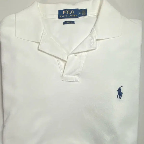 [BUNJANG] Polo Ralph Lauren White Navy Logo Slim Fit Polo Shirt / 폴로 카라티 M(슬림핏)오늘만 5만원 급처