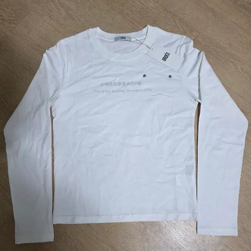 [BUNJANG] Odes 'My Favorite' Long Sleeve T-Shirt / [새제품] 오데스 '내 최애' 긴팔티 롱슬리브