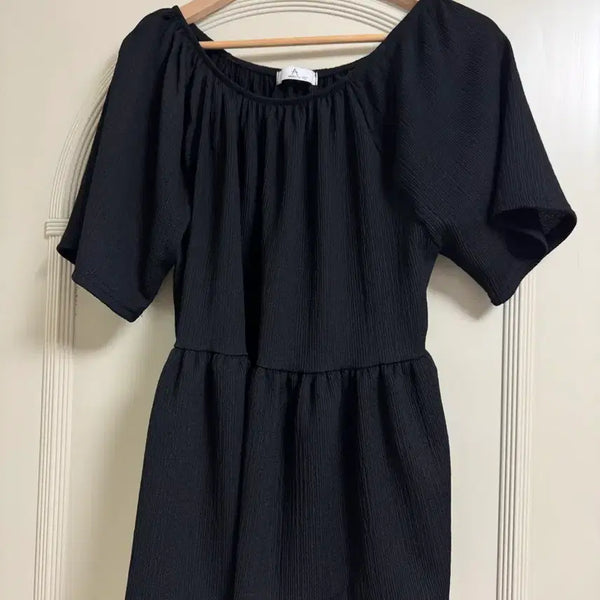 [BUNJANG] Plus Size Black Blouse / 빅사이즈 블라우스