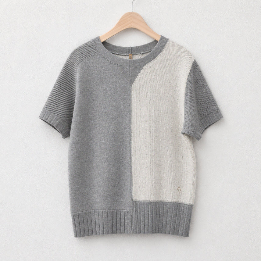 [BUNJANG] Nigel Cabourn Cotton Color Block Half Sleeve Top / [NIGEL CABOURN] 코튼 블럭 하프 슬리브 탑