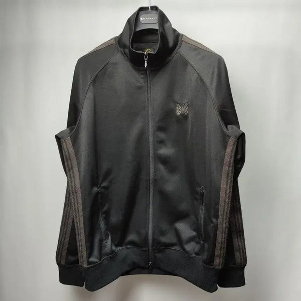 [BUNJANG] Needles Track Jacket Black/Dark Brown L / 니들스 트랙자켓 블랙/다크 브라운 L