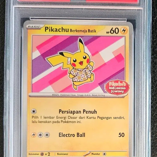 [BUNJANG] PSA 10 Indonesian Batik Pikachu 190/SV-P / PSA10 바틱 피카츄 핑크 190/SV-P