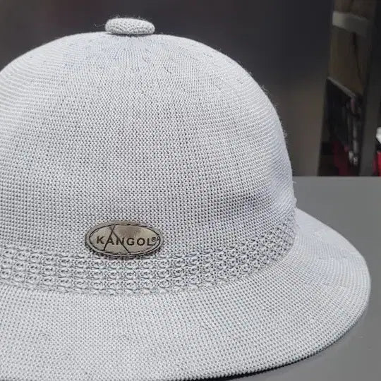 [BUNJANG] Kangol Bucket Hat Light Grey / 캉골 벙거지 모자 연그레이
