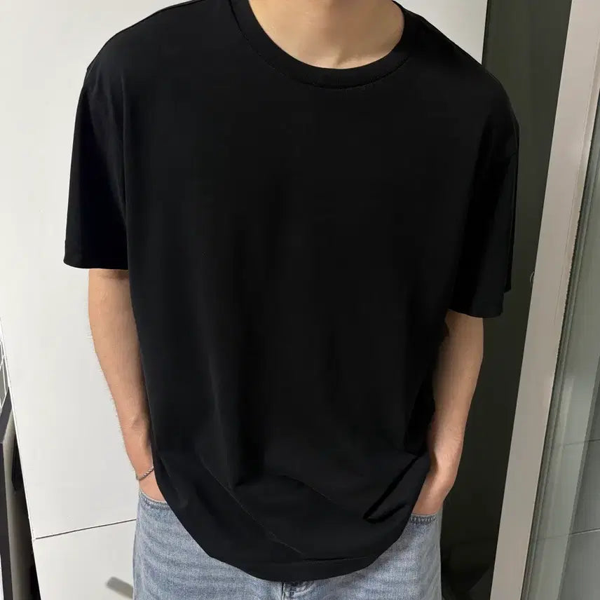 [BUNJANG] National Geographic Black T-Shirt L / 네셔널지오그래픽 블랙 반팔 L / 세탁완료