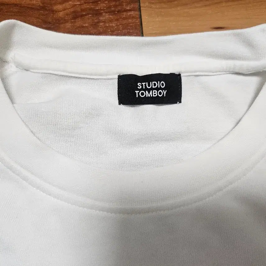 [BUNJANG] STUDIO TOMBOY Woven Colorblock Pocket T-Shirt XL / 스튜디오 톰보이(STUDIO TOMBOY)소매포켓 우븐배색 티셔츠XL