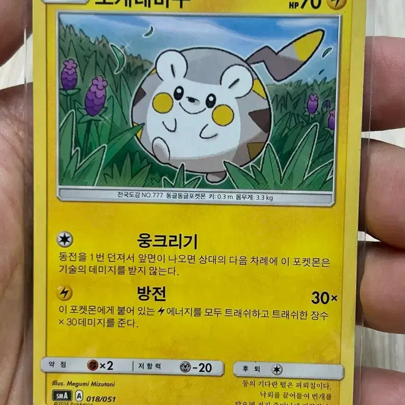 [BUNJANG] Pokemon Card Togedemaru 2016 / 포켓몬카드 토게데마루 2016년