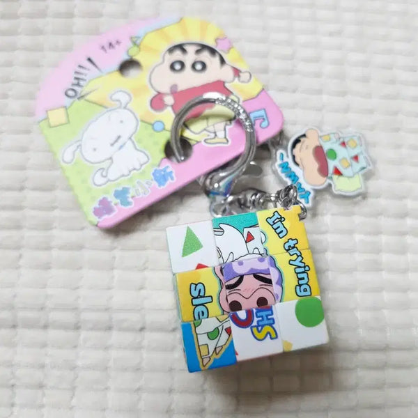 [BUNJANG] Crayon Shin-chan Cube Keychain / 짱구는 못말려 큐브 키링