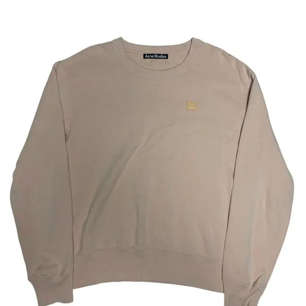 [BUNJANG] Acne Studios Crewneck Powder Pink Face Sweatshirt L / [정품] 아크네 스튜디오 크루넥 파우더 핑크 페이스 맨투맨 L