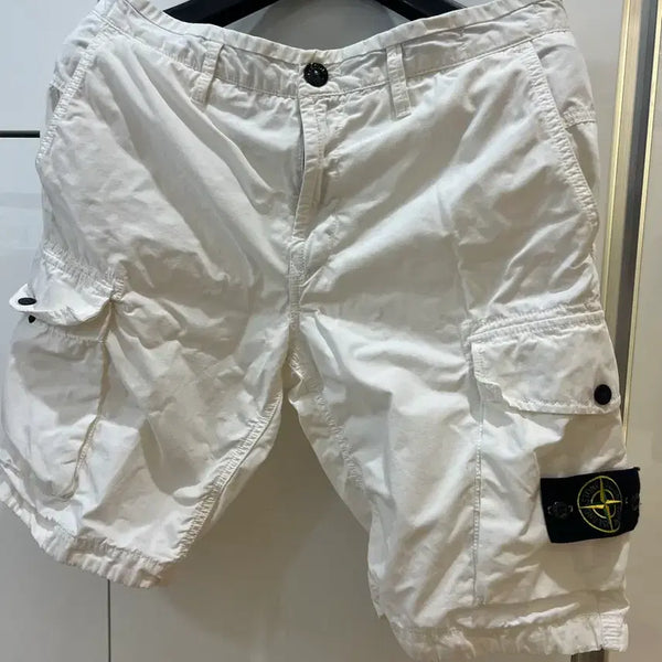 [BUNJANG] Stone Island Beige Shorts (Size 33-34) / 스톤아일랜드 베이지 반바지 33~34