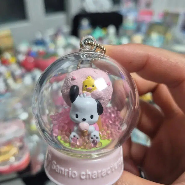 [BUNJANG] Sanrio 2020 Cherry Blossom Dome Pochacco Keychain / 산리오 2020년 벚꽃 돔 포차코 키링