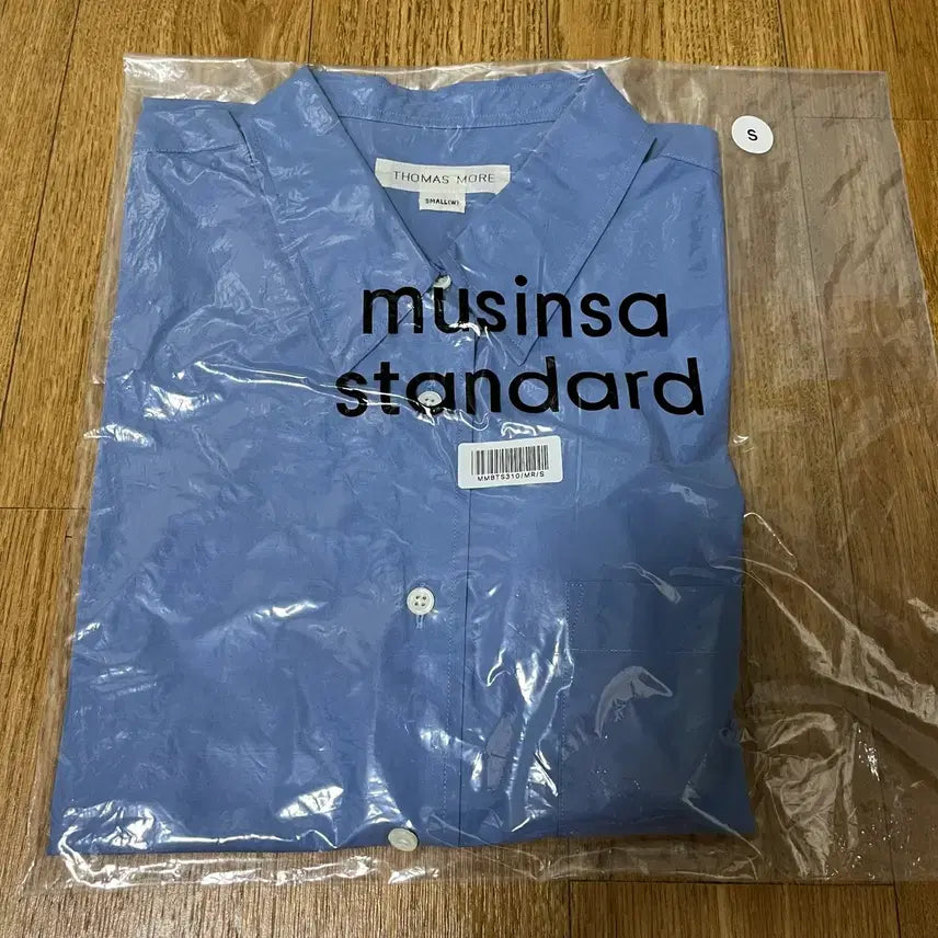 [BUNJANG] Thomasmore Paper Shirt Blue S Size / 남여공용 토마스모어 페이퍼셔츠 블루 S사이즈