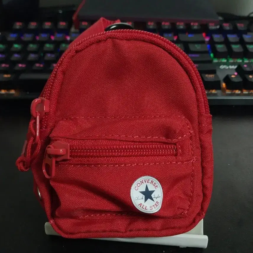 [BUNJANG] Converse All Star Red Mini Backpack Keychain / 컨버스 올스타 레드 미니 백팩 가방 키링