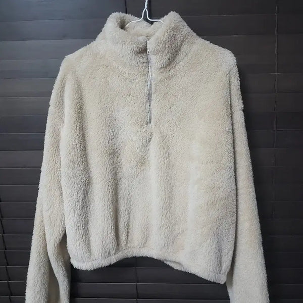 [BUNJANG] H&M Fleece Half-Zip Pullover / h&m 뽀글이 반집업