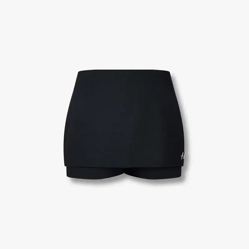 [BUNJANG] Heliot Emil Skirt Shorts Black Logo Embroidery Size 34 / (미착용) Heliot Emil 엘리엇에밀 치마반바지 34