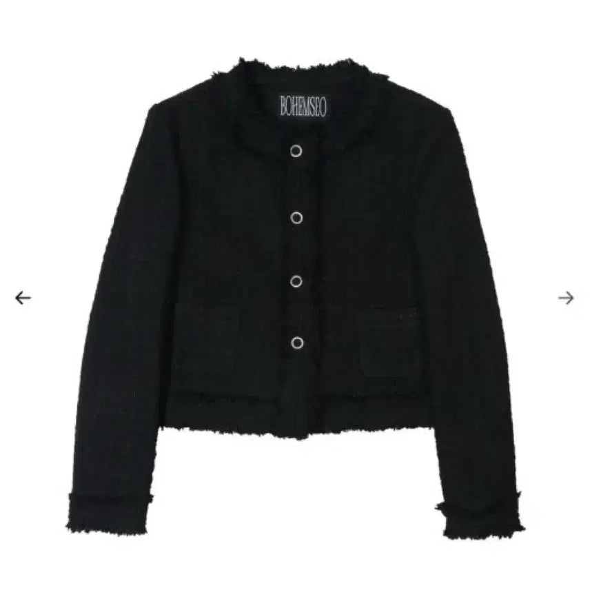 [BUNJANG] Bohemian Seoul Rough Round Tweed Jacket / 급처,네고가능) 보헤미안서울 러프 라운드 트위드 자켓