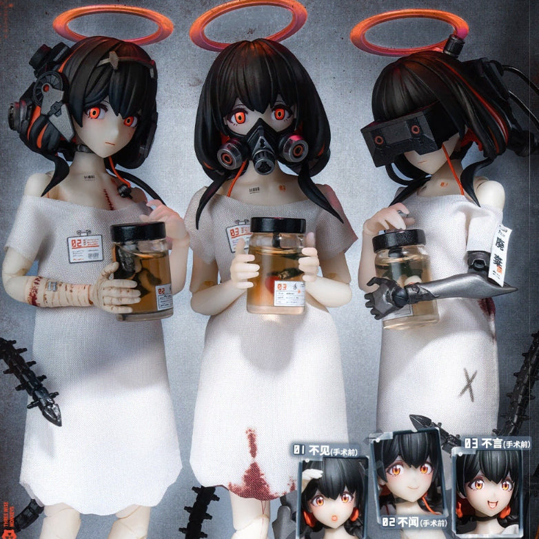 [BUNJANG] Snail Shell Three Wise Monkeys 1/12 Scale Action Figure Set / 스네일쉘 SNAIL SHELL 세 원숭이 소녀 1/12 액션 피규어