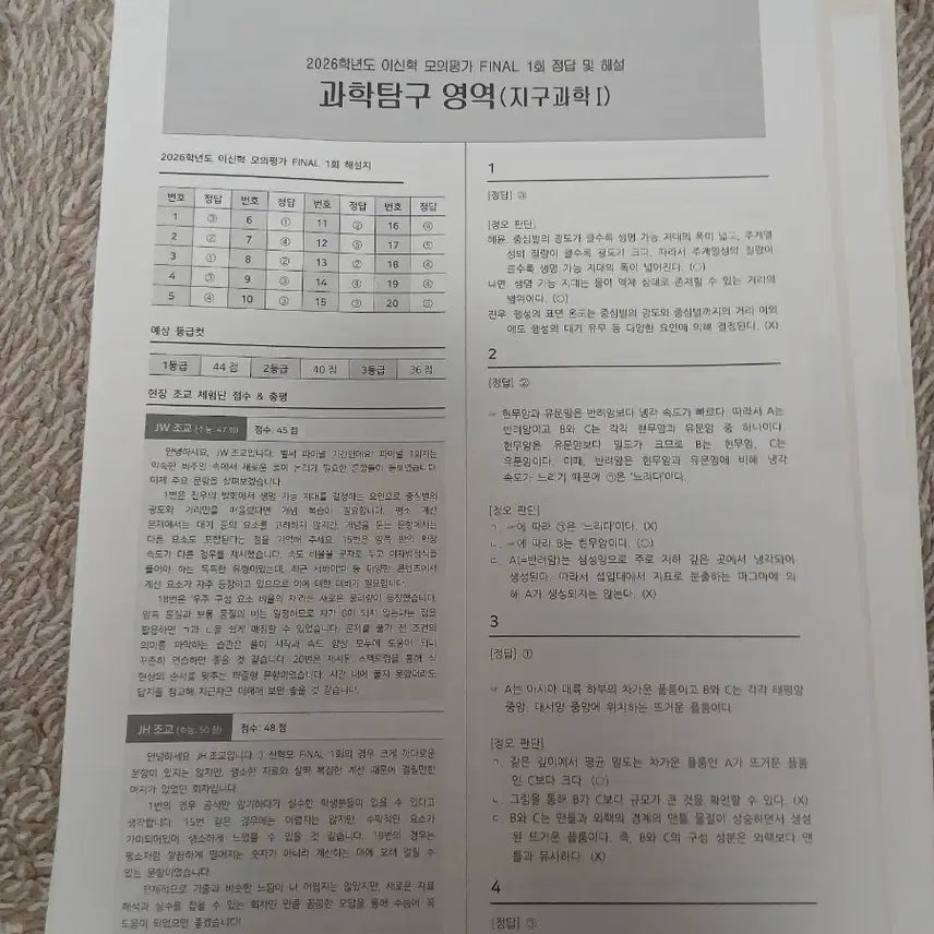 [BUNJANG] 2026 Lee Shin-hyuk Mock Exam Set (14 Volumes) / 2026 이신혁 모의고사 14회분