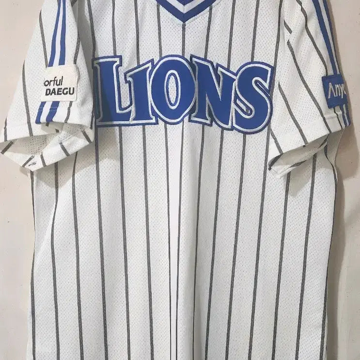 [BUNJANG] Samsung Lions Kim Dong-myung Player-Worn Vintage Home Jersey / 삼성라이온즈 김동명선수 실착 올드 홈 유니폼
