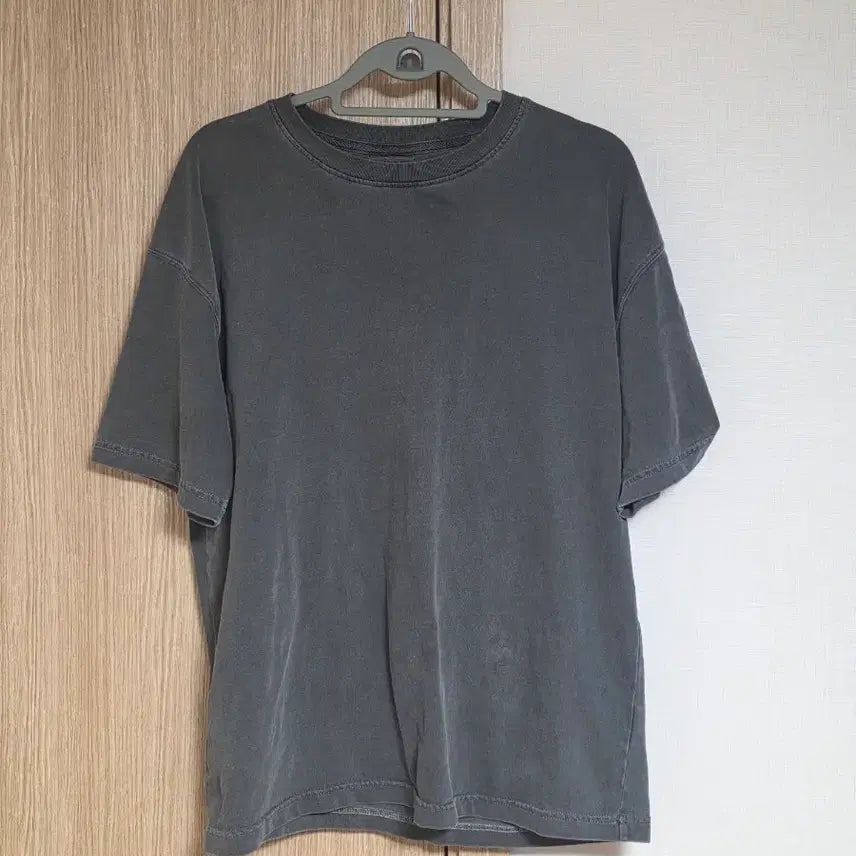 [BUNJANG] Soverment Pigment Short Sleeve T-shirt Charcoal / 소버먼트 피그먼트 반팔 차콜