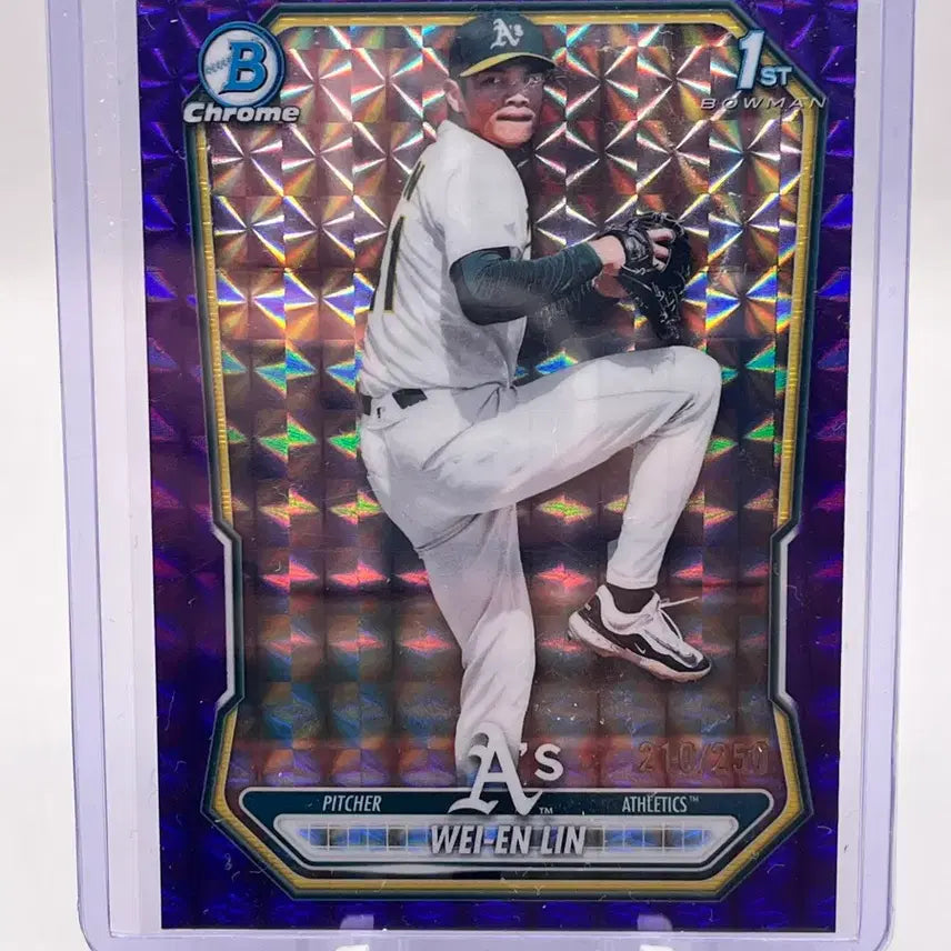 [BUNJANG] Baumann Athletics WEYENLIN Purple Geometric Ripple Trading Card / [1st/250] 바우만 애슬레틱스 웨이엔린 퍼플 지오메트릭 리플
