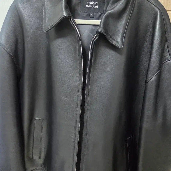 [BUNJANG] Musinsa Standard Lambskin Oversized Leather Jacket XL / 무신사 스탠다드 램스킨 오버사이즈 레더 자켓 XL