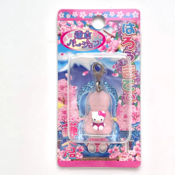 [BUNJANG] Vintage Kitty Strap Buddhist Buddha Statue Translucent Pink Box Type / 고전 키티 스트랩 불교부처불상 반투명 핑크 박스형