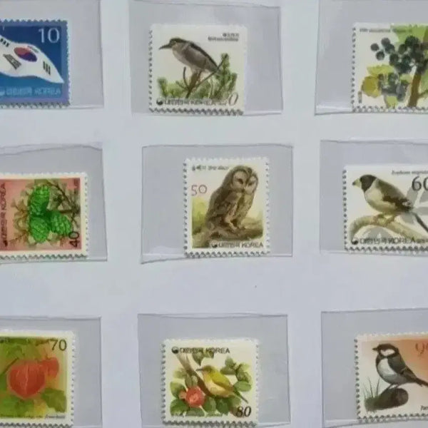 [BUNJANG] Vintage Postage Stamps (10-90 Won) / 보통우표 (10원 ~ 90원)