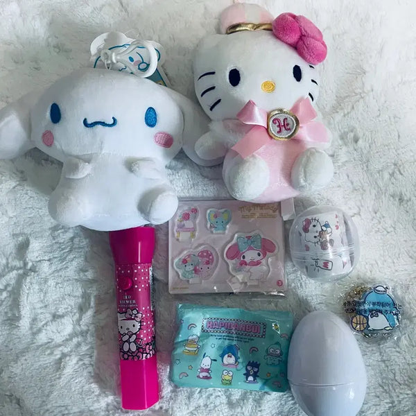 [BUNJANG] Sanrio Plush Keychain Tissue Box Bundle Set / 산리오 인형 키링 티슈등 일괄 세트