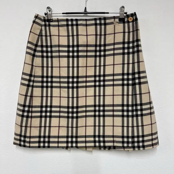 [BUNJANG] Burberry Nova Check Midi Skirt / [M] 버버리 노바체크 미디 스커트