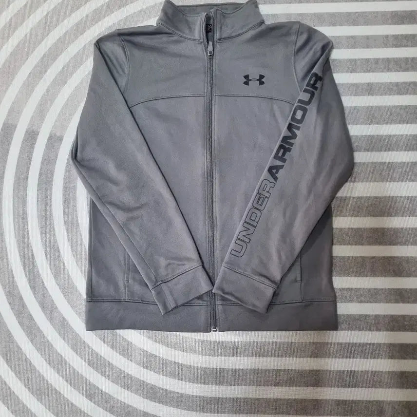 [BUNJANG] Under Armour Zip-Up Jersey Grey Youth XL / 언더아머 집업 져지 그레이