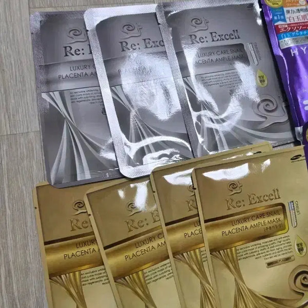 [BUNJANG] Luxury Care Snail Placenta Ampoule Mask Bundle Set (7 Sheets) / 마스크팩 일괄판매 (7매)