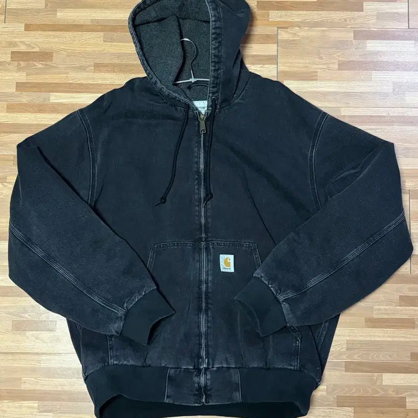[BUNJANG] Carhartt WIP Active Jacket Black Stonewashed / 칼하트WIP 액티브자켓 블랙 스톤워시드