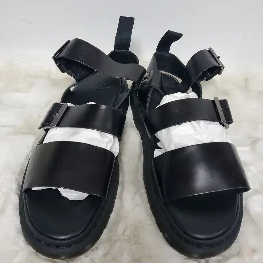 [BUNJANG] Dr. Martens Black Leather Sandals Size 275 / 닥터마틴 샌들 블랙 정품 275사이즈