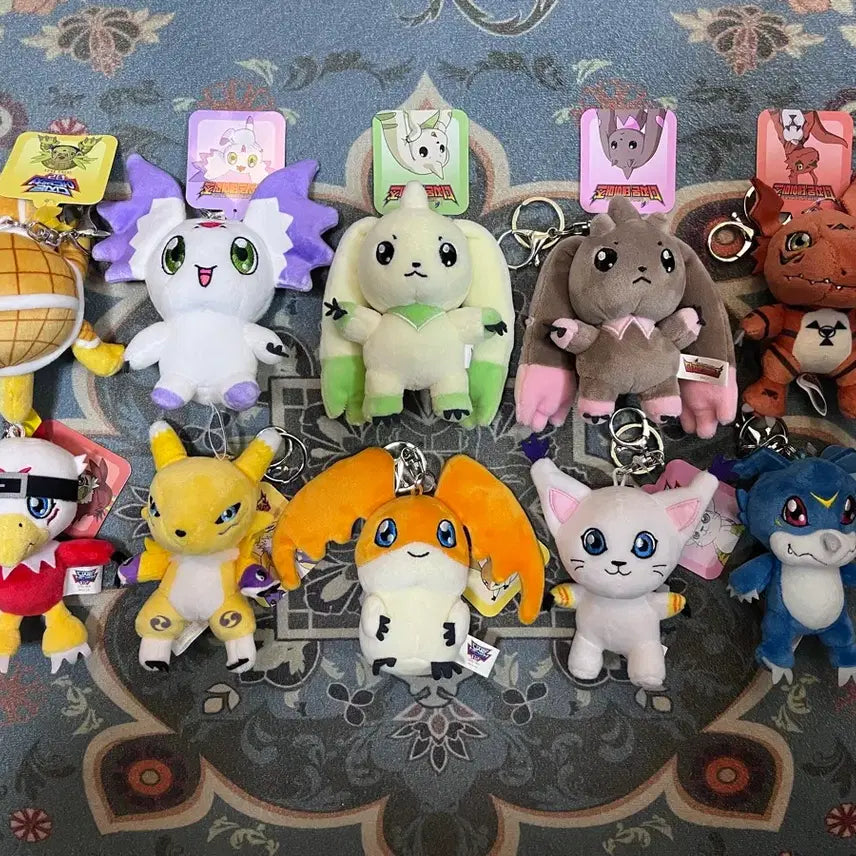[BUNJANG] Digimon Tamers Adventure Keyring 10-Piece Full Set / 디지몬 테이머즈 어드벤처 키링 10종 풀세트