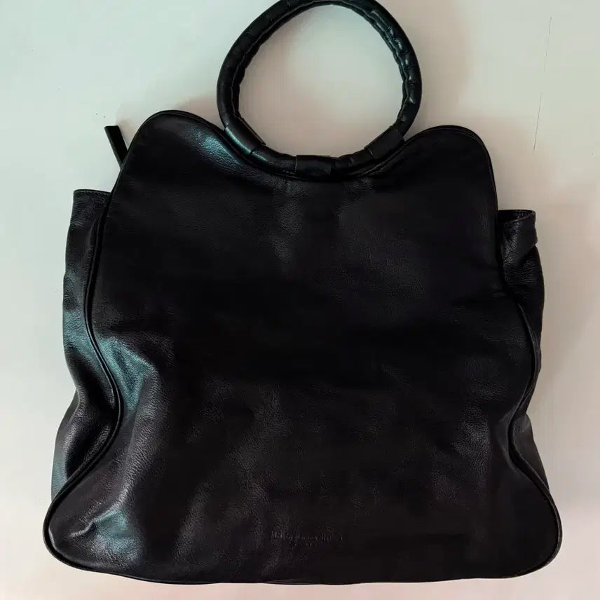 [BUNJANG] MS by Martine SITBON Black Leather Tote Bag / MS by Martine SITBON 블랙 레더 토트백