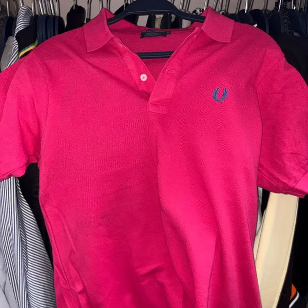 [BUNJANG] Fred Perry Pink Polo Shirt / 프레드페리 카라티 핑크