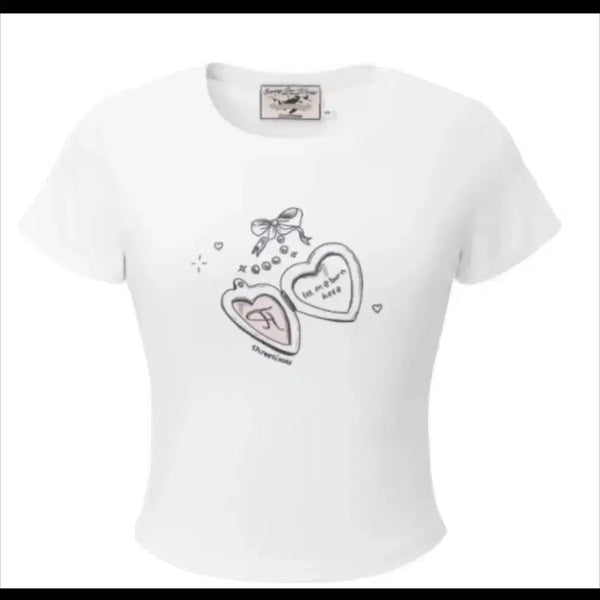 [BUNJANG] Three Times Pendant T-Shirt White S / 쓰리타임즈 팬던트 티셔츠 화이트 S