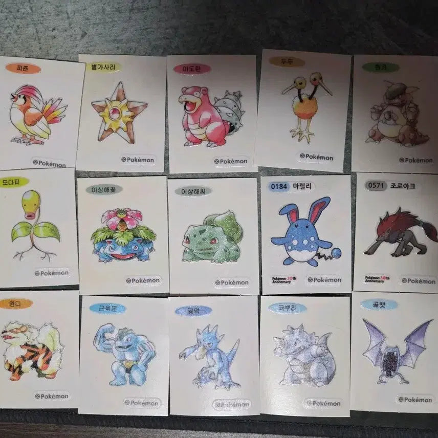 [BUNJANG] Pokemon Stickers Bundle Set / 포켓몬 띠부씰 일괄 판매