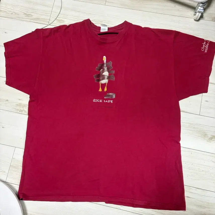 [BUNJANG] Will Bullas Art Graphic T-Shirt / 00s duck tape will bullas 아트 그래픽 티셔츠