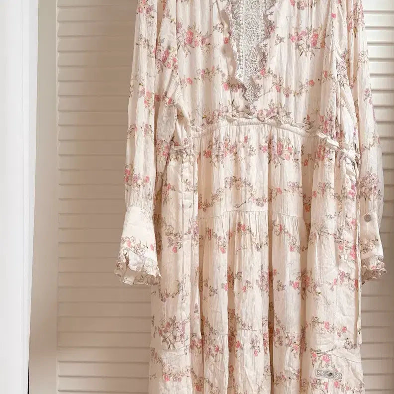 [BUNJANG] Thursday Island Linen Blend Midi Dress M / 써스데이아일랜드 원피스(정가 329,000원)