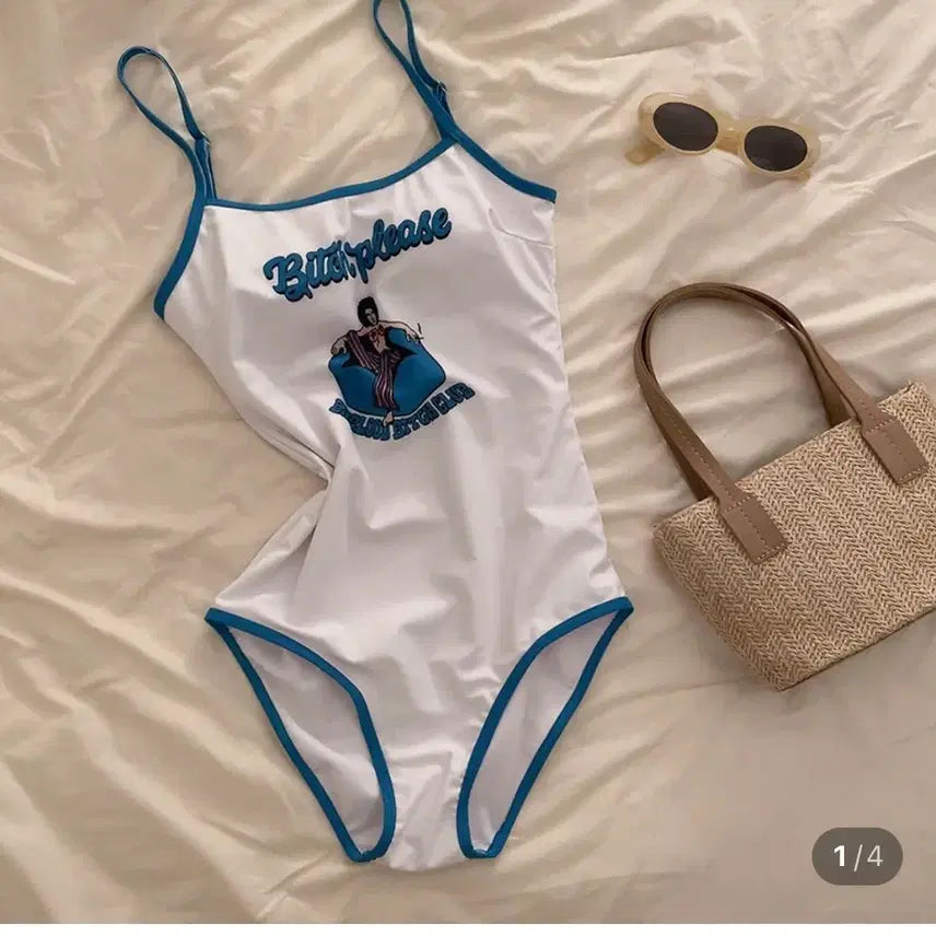 [BUNJANG] Monokini One-Piece Swimsuit / 새상품) 모노키니 원피스수영복