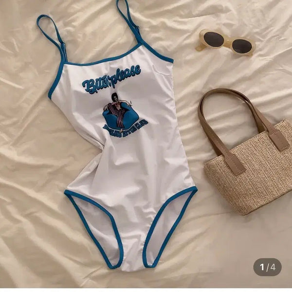 [BUNJANG] Monokini One-Piece Swimsuit / 새상품) 모노키니 원피스수영복