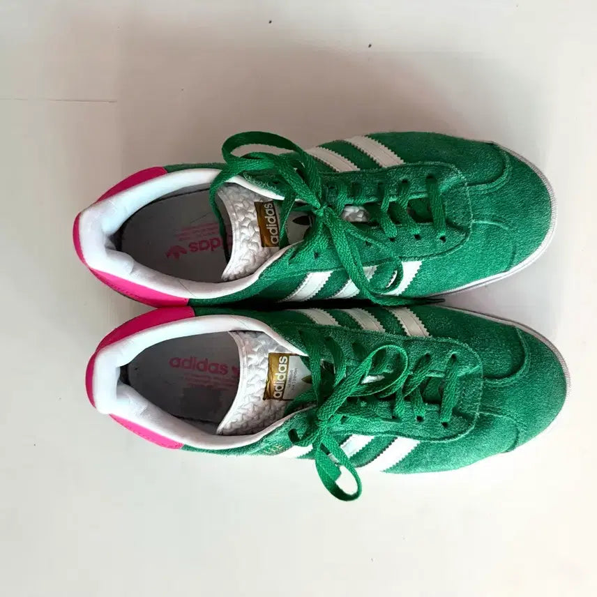 [BUNJANG] Adidas Gazelle Bold Sneakers (Green/Pink) / 아디다스 가젤 볼드- 그린:핑크
